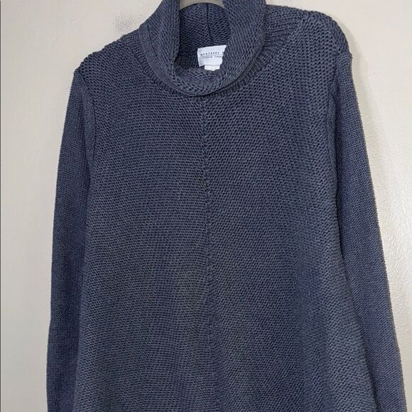 Monterey Bay Blue Turtleneck Sweater Relaxed Fit - Picture 6 of 9